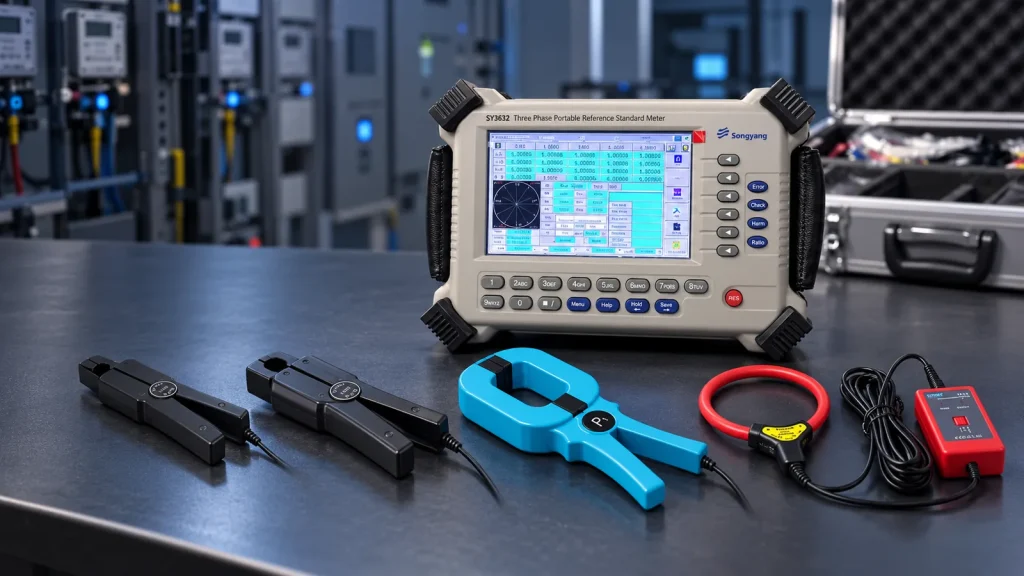 SY3632 portable three-phase reference standard meter with current clamps